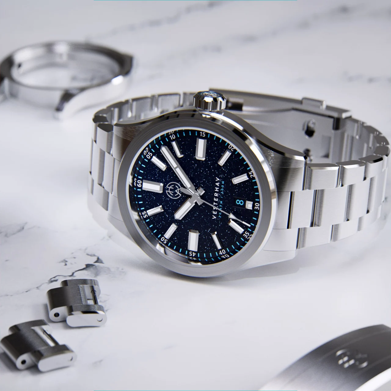 Henry Archer Vesterhav HAC-VES-AAA-3LI 38 mm kol saati