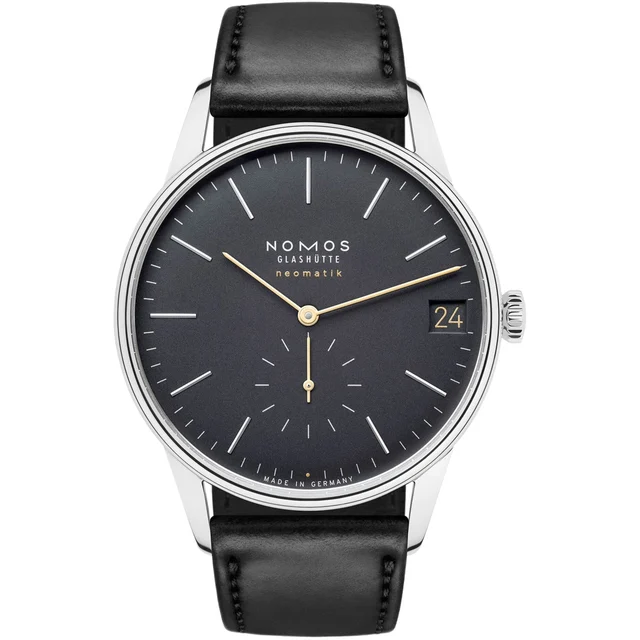 NOMOS Glashütte Orion Neomatik 41 Date New Black 366 kol saati