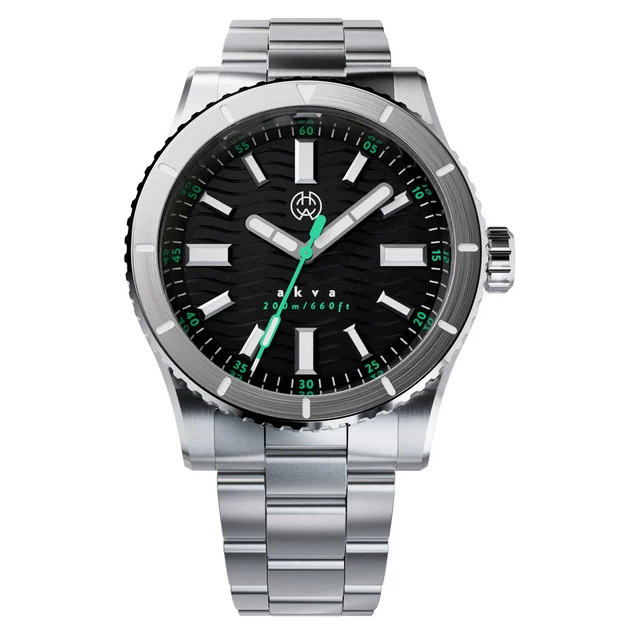 Henry Archer Akva Automatic Dive Watch with Infinity Green Dial #HAC-AKV-IFG-3LI kol saati