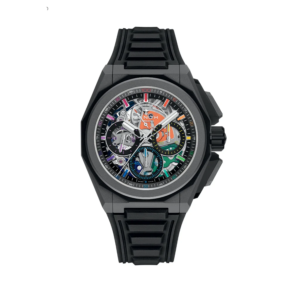 Zenith Defy Extreme Chroma Limited Edition 45mm - Black on Rubber Strap 97.9113.9004/33.I200 45 mm kol saati