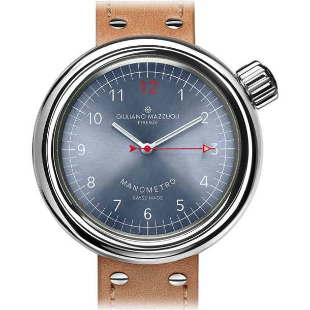 Giuliano Mazzuoli Manometro Blue Mother of Pearl Compressed MNCP11N kol saati