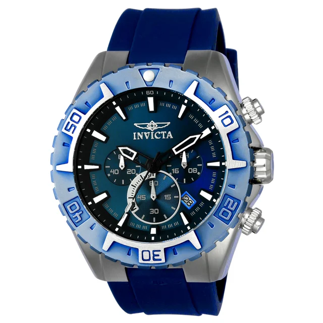 Invicta Open Box Aviator Propel Watch - 49mm. Blue (AIC-22522) kol saati