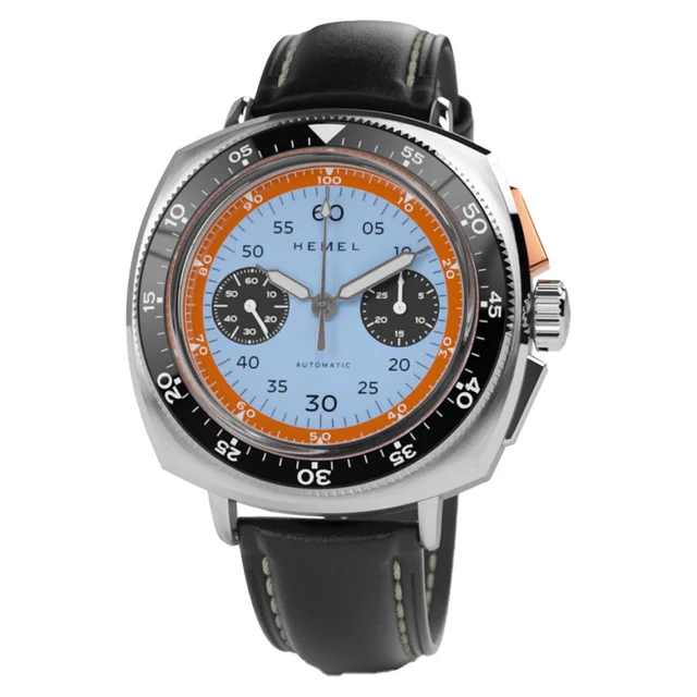 Hemel Sky Racer Automatic Chronograph with Classic Blue Dial #HF37CBLAuto kol saati