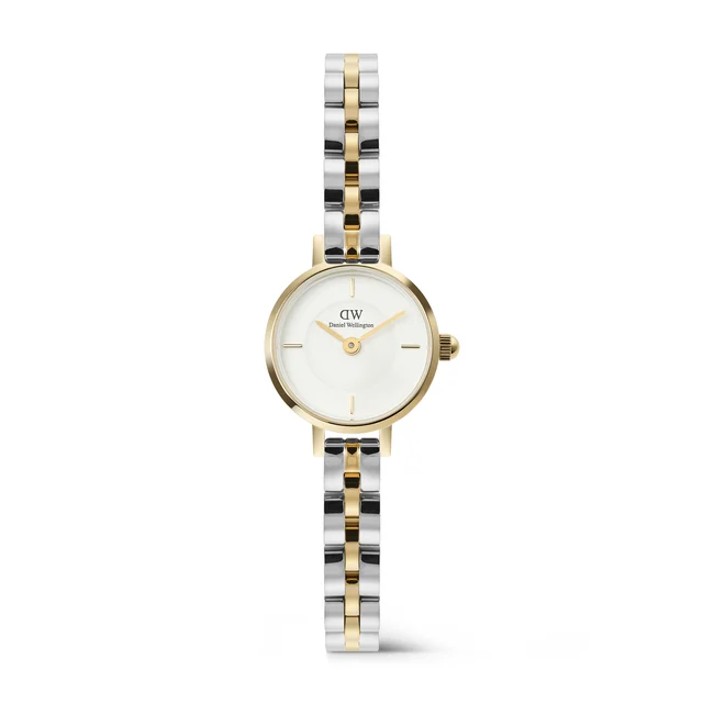 DANIEL WELLINGTON Petite Mini Arch 3-Link Two Tone Gold DW00100923 kol saati
