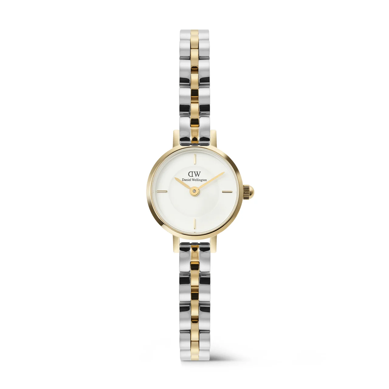 DANIEL WELLINGTON Petite Mini Arch 3-Link Two Tone Gold DW00100923 kol saati