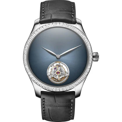 H. Moser & Cie. - Moser & Cie. Endeavour Tourbillon Funky Blue 1804-0202 kol saati