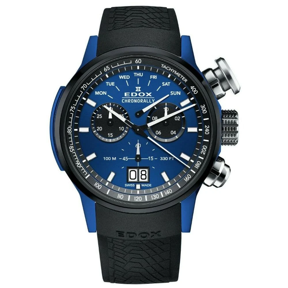 EDOX Chronorally ED38001-TINBU1-BUIB1 48 mm kol saati