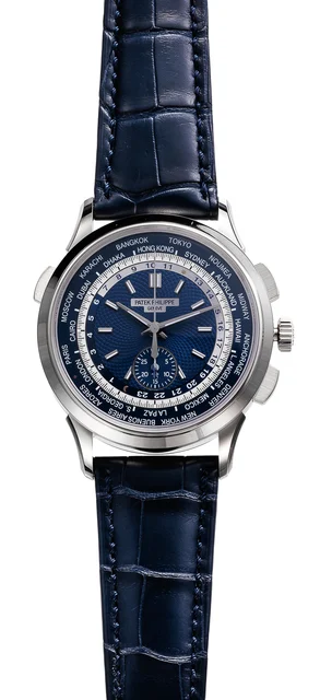 Patek Phillipe PATEK PHILLIPE REF 5930G WORLD TIME CHRONOGRAPH WHITE GOLD kol saati