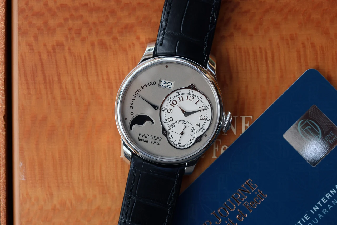 F.P. Journe Octa Lune ref. LN “Platinum, Grey, 40mm” 40 mm kol saati