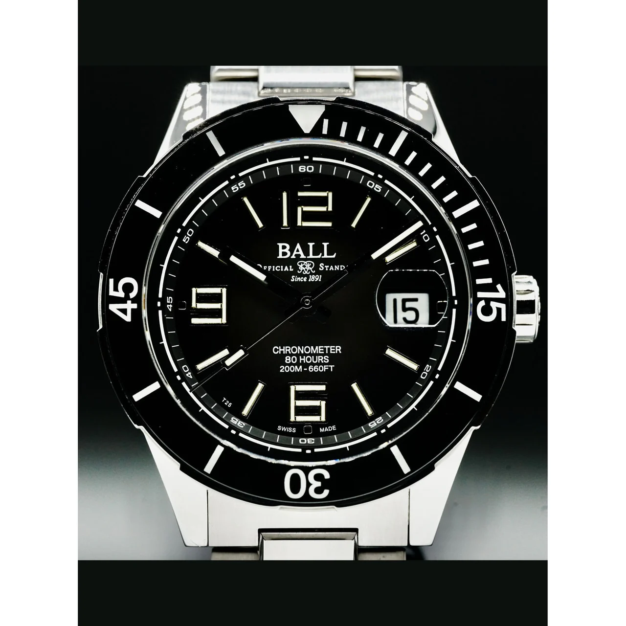 Ball Roadmaster M Archangel 40mm DM3130B-S5CJ-BK 210000036548 40 mm kol saati