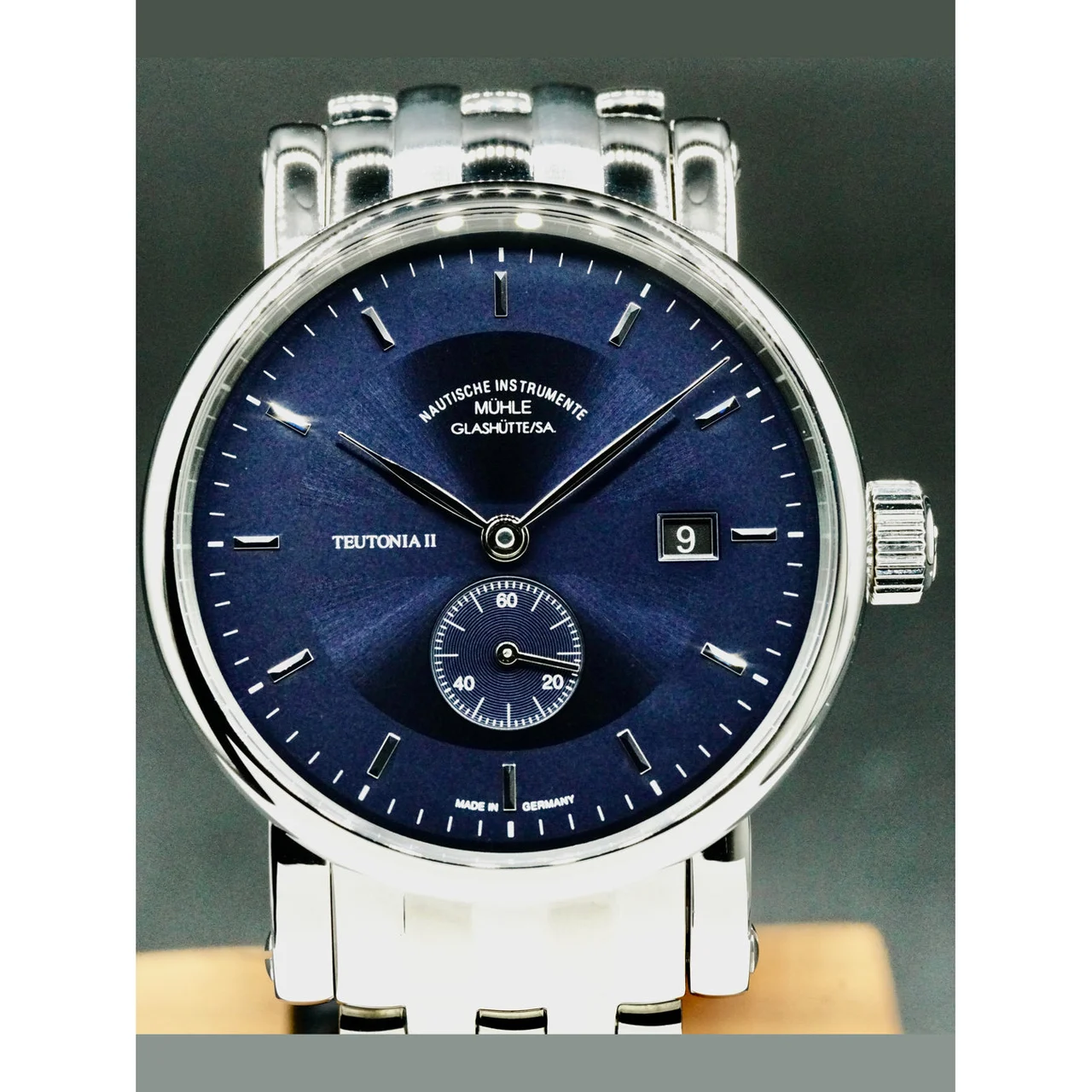 Muhle Glashutte Mühle Glashütte M1-33-42-MB Teutonia II Kleine Sekunde 210000044037 41 mm kol saati