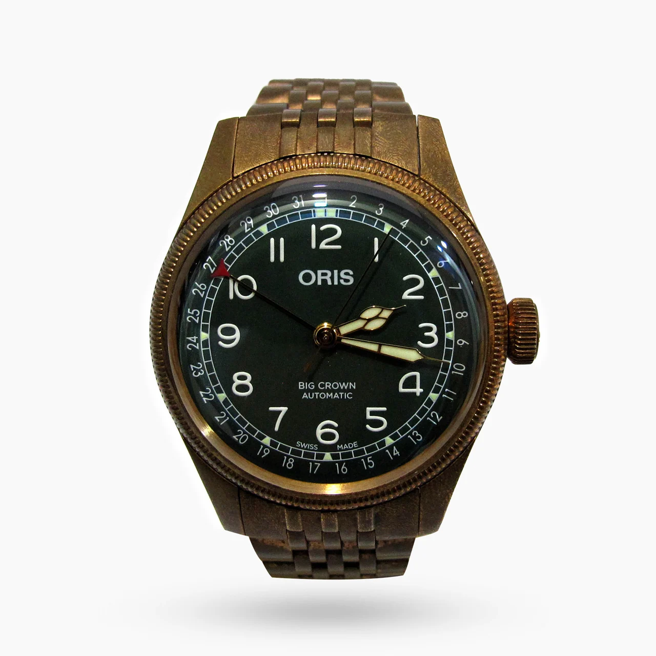 Oris Big Crown Bronze Pointer Date , Bronz ORIS-Ref:754-7741-3167 Big Crown Bronze Pointer Date , Bronz 40 mm kol saati