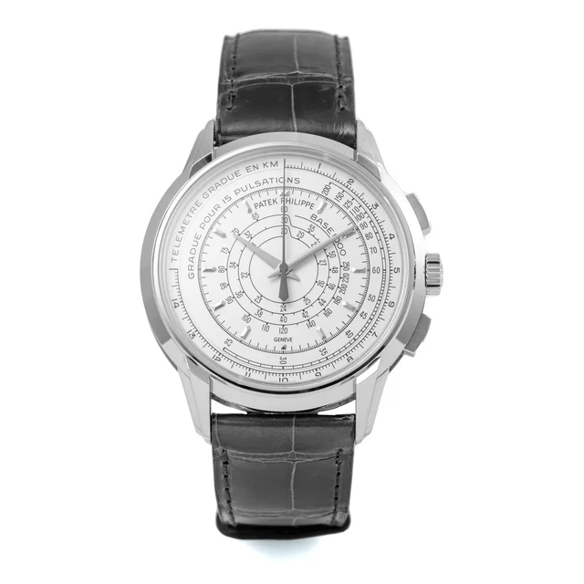 Patek Philippe Ref. 5975 J, large, self-winding, chronograph, multiple scales; “Chronograp