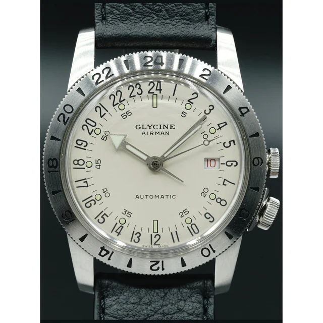 Glycine Airman No. 1 GMT Limited Edition Automatic Silver Dial Watch GL0164 210000021781 k