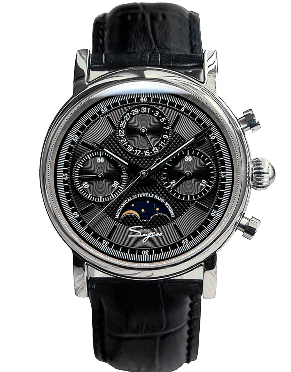 Sugess MoonPhase SU1908SZ 40 mm kol saati