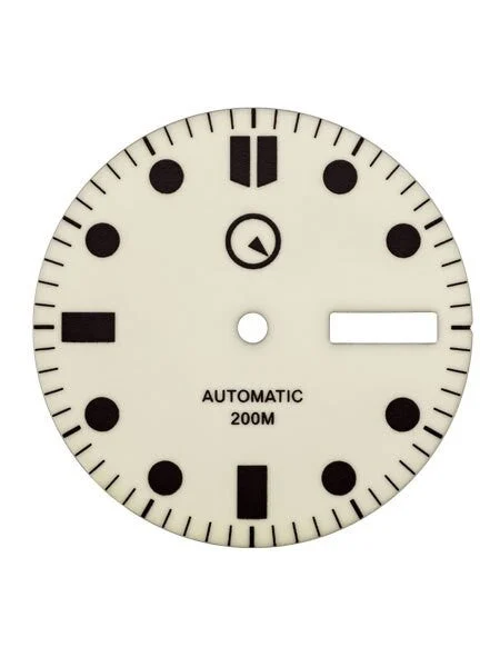 Islander Fully Luminous Dial with SuperLuminova for Seiko 7S26, NH36 and 4R36 Movements #D07 29 mm kol saati