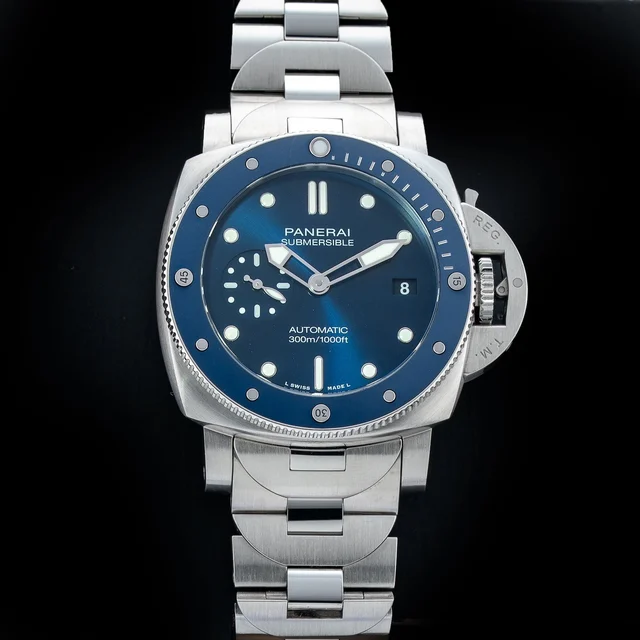 Panerai Submersible Blue Notte 210009N32824 kol saati