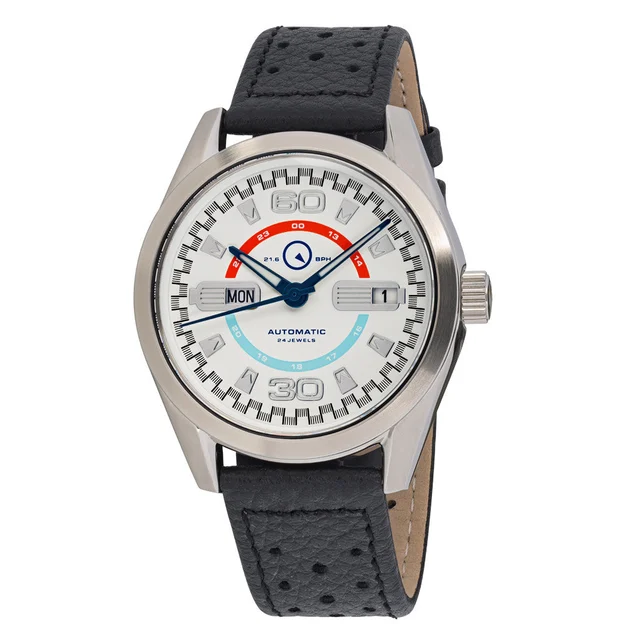 Islander DPA Automatic Watch with Red, White and Blue Dial #ISL-135 kol saati