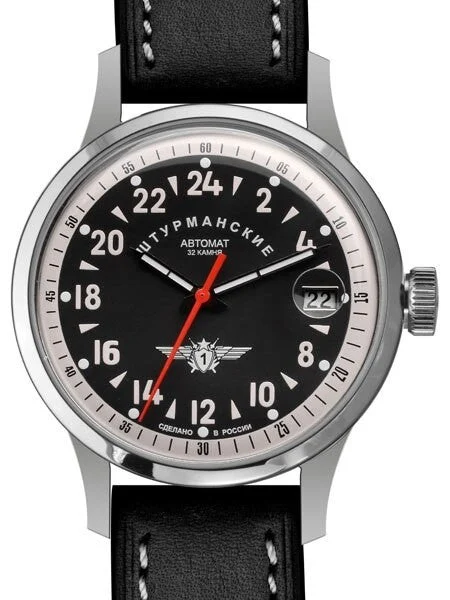 Sturmanskie Open Space 24-Hour Time Automatic Watch with 42mm Stainless Steel Case #176593