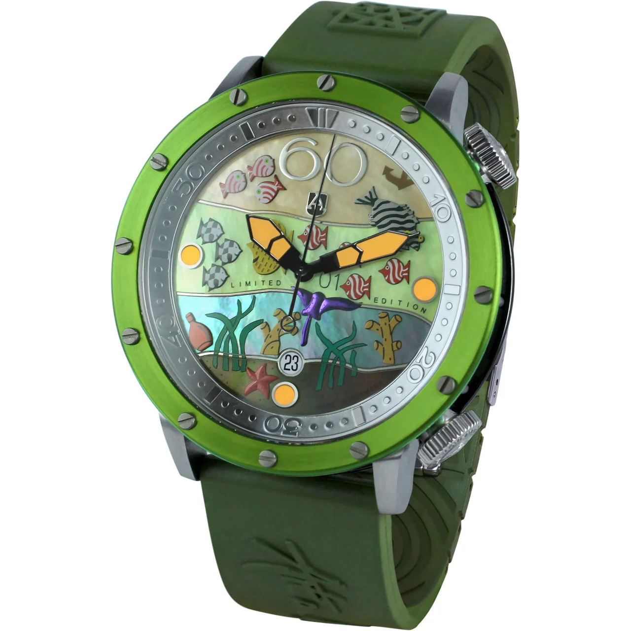 Alexander Shorokhoff Flensi Green AS.DD06-TG 45 mm kol saati