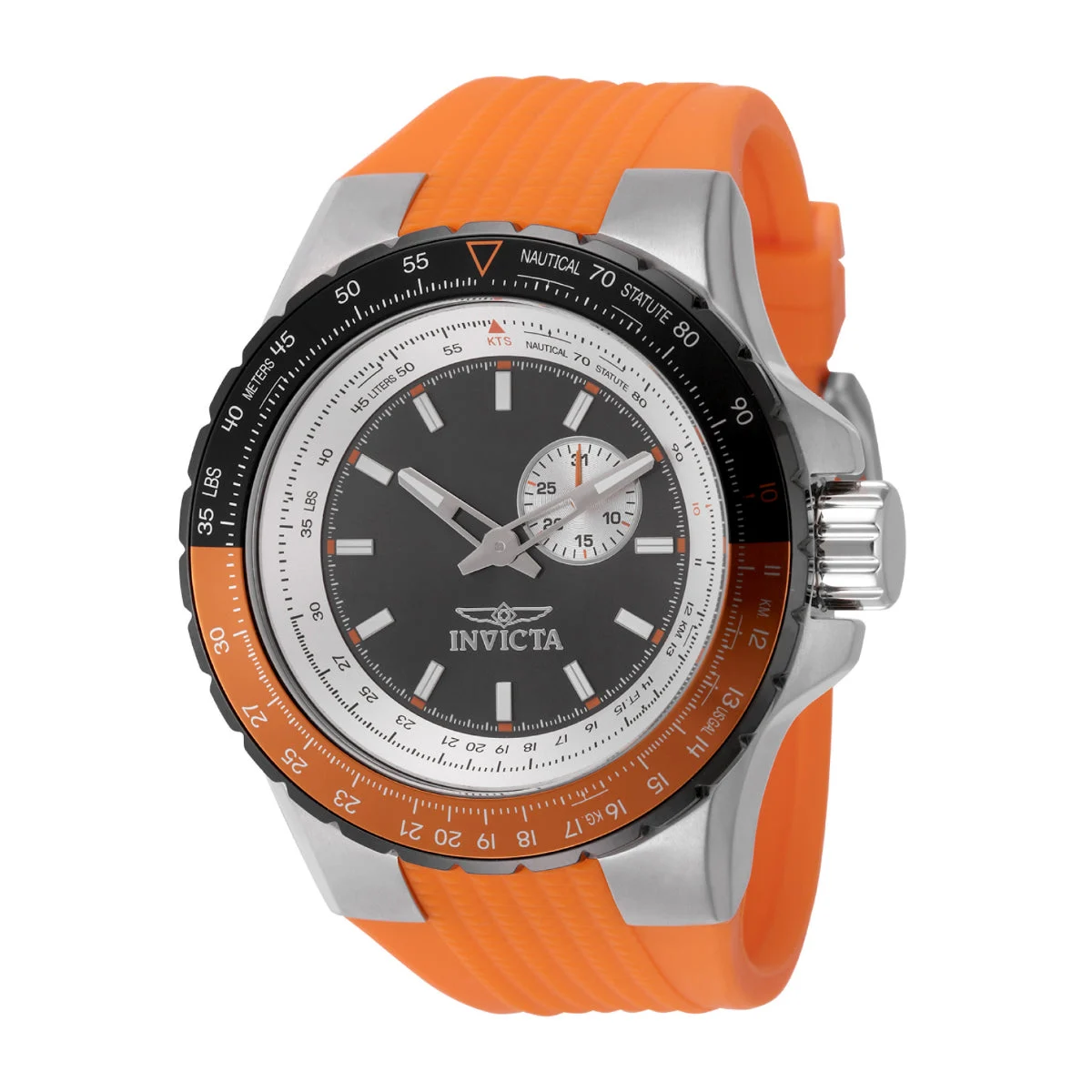Invicta Aviator Watch - 50mm, Orange (ZG-49721) 50 mm kol saati