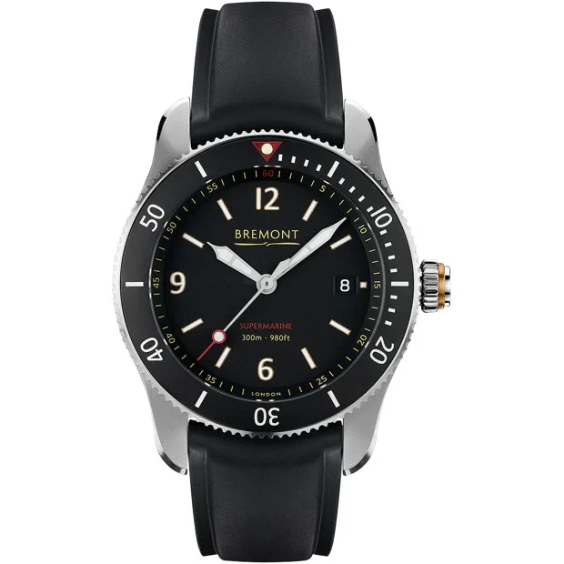 Bremont Supermarine S300 S300-BK-R-S 40 mm kol saati