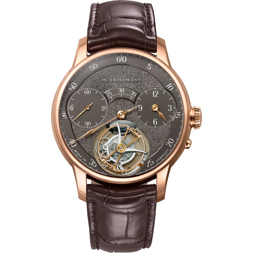 Moritz Grossmann Tourbillon Tremblage Rose Gold Argenté Dial MG-TTRG kol saati