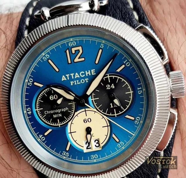 Vostok Attache Pilot Chrono SG kol saati