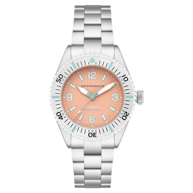 Spinnaker Islander Spence Limited Edition Dive Watch with Cotton Candy Dial #SP-5126-LIW11