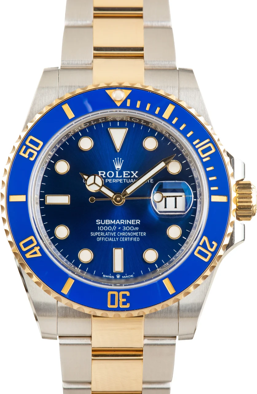 Rolex Blue Dial Submariner 126613LB Steel & 18k Gold 126613BLSO 41 mm kol saati