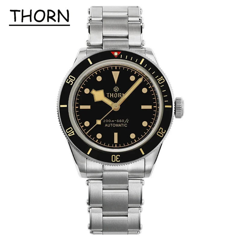 Tandorio THORN SHY028 BB58 Diver 39mm NH35 Movement AR Sapphire Crystal 20ATM C3 Luminous 14:200000914#Snowflake needle 39 mm kol saati