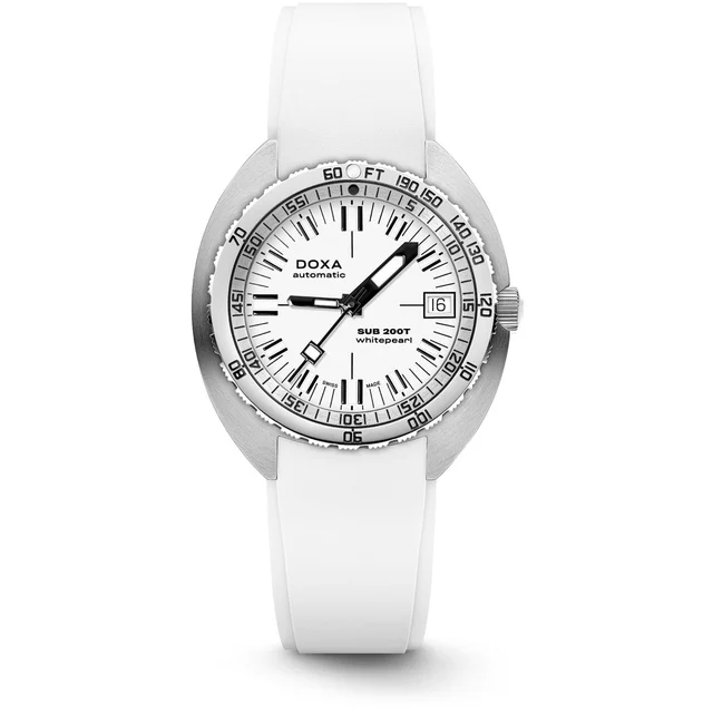 Doxa SUB 200T 804.10.011.23 Whitepearl Iconic Dial kol saati