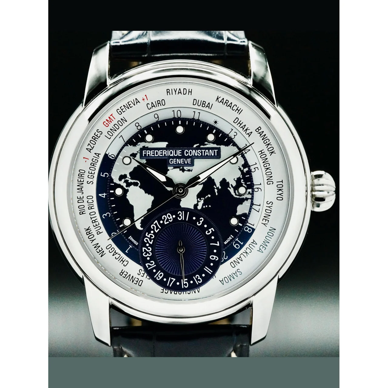 Frederique Constant Manufacture Worldtimer 210000051904 42 mm kol saati