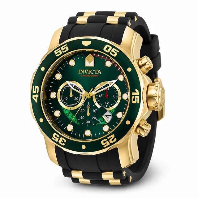 Invicta Pro Diver SCUBA Watch - 48mm. Gold, Black (6984) kol saati