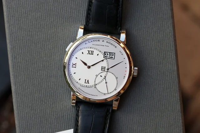 A. Lange & Sohne Grand Lange 1 ref. 115.025 “Platinum, Argen kol saati