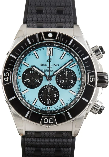 Breitling Super Chronomat B01 44 Blue Dial AB01369A1L1S1 kol saati