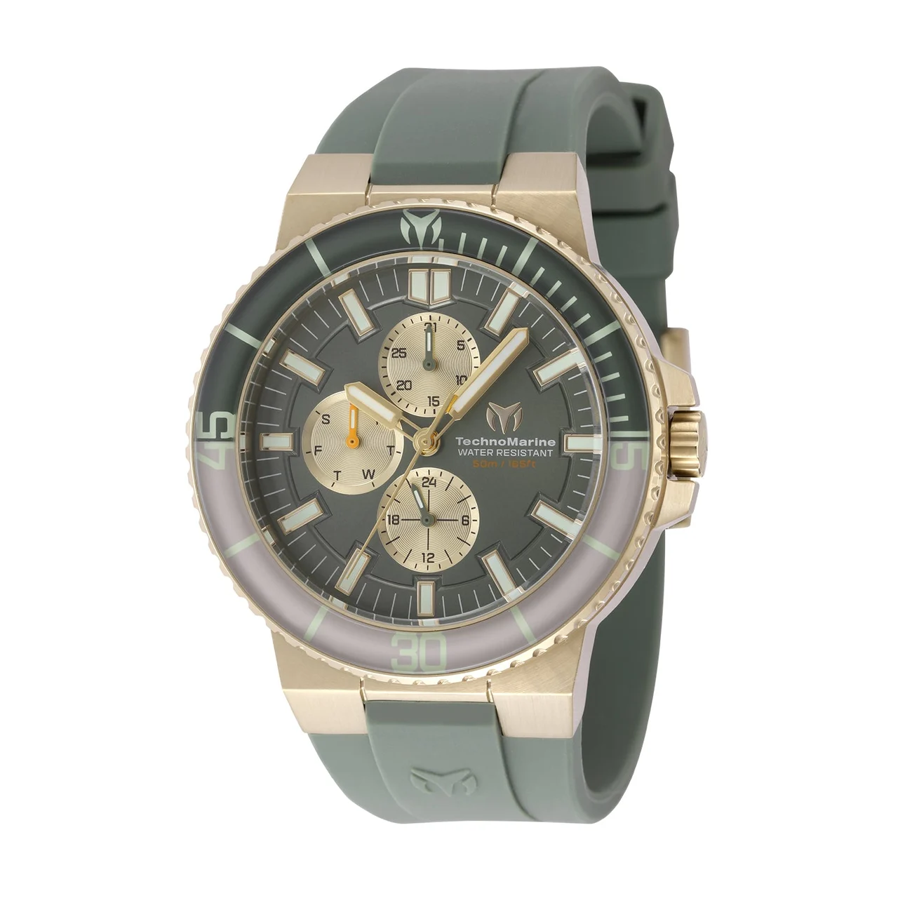 Technomarine Pelagia Watch - 43mm. Olive Green (TM-225098) 43 mm kol saati