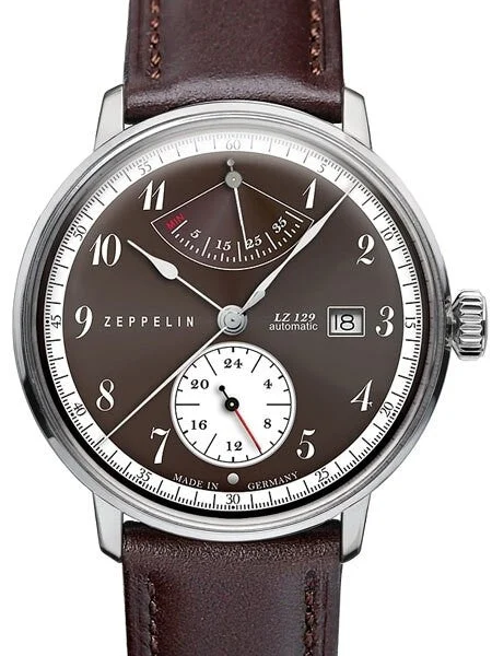 Graf Zeppelin Hindenburg Automatic Watch with Power Reserve #7060-5 kol saati