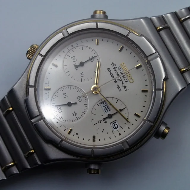 Seiko Sports 150, Ref. 7A38-7130, Cal. 7A38, Men’s Chronograph Vin kol saati