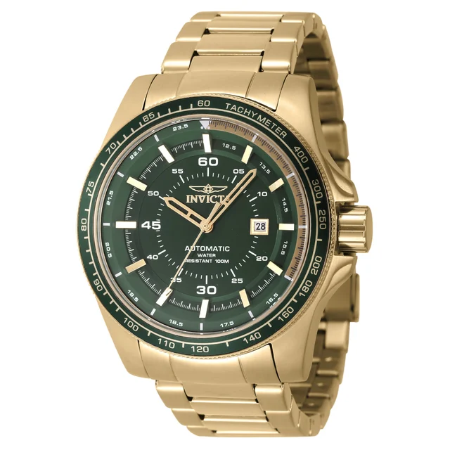 Invicta Speedway High Bank Automatic Watch - 50mm. Gold (48079) kol saati