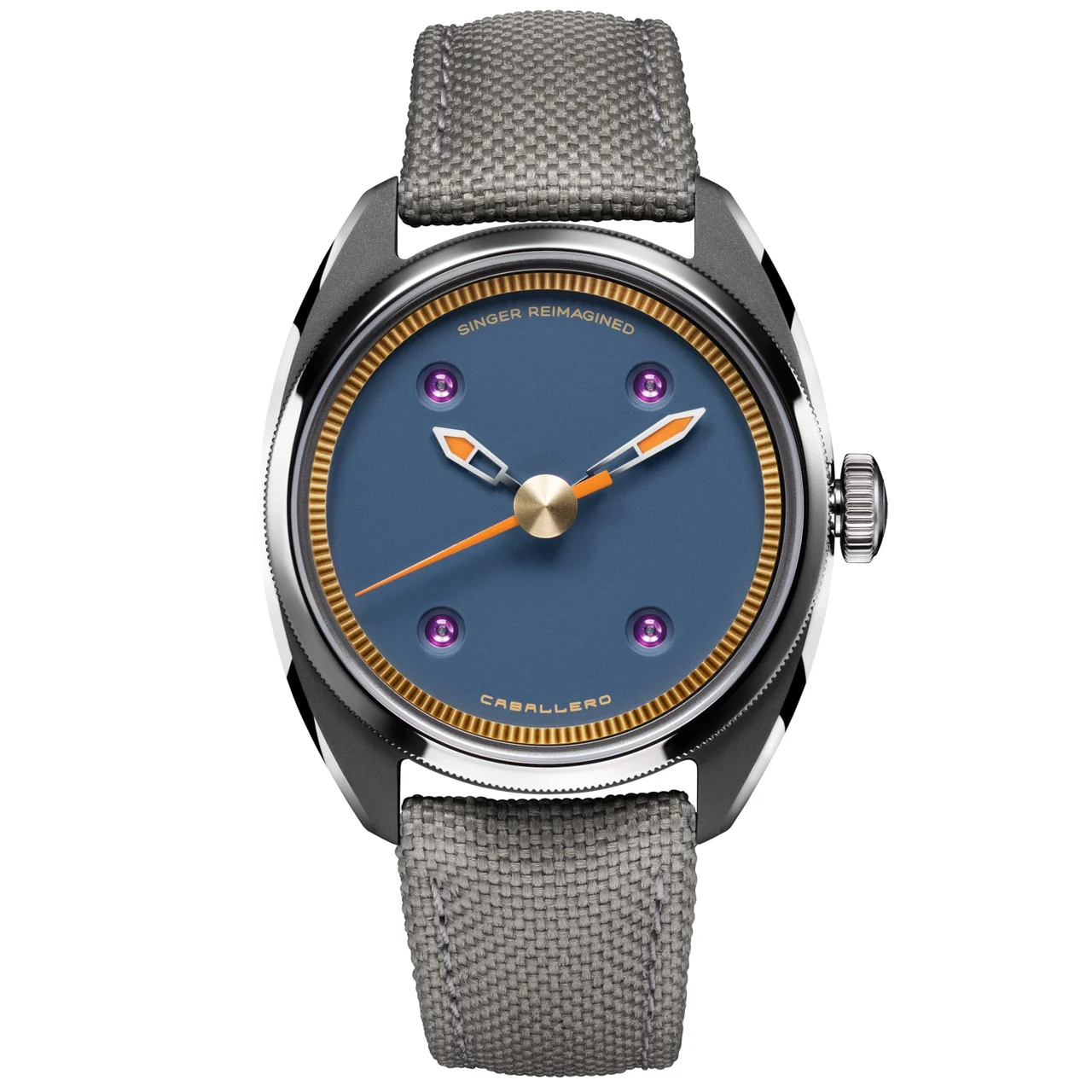 Singer Reimagined Caballero Titanium Blue SR702-3 39 mm kol saati