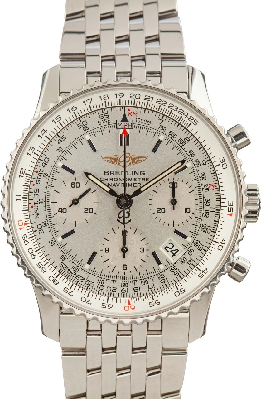 Breitling Navitimer Silver Dial A23322/6532 41.8 mm kol saati