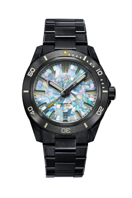 Zelos Swordfish 40mm DLC 'Lagoon' kol saati