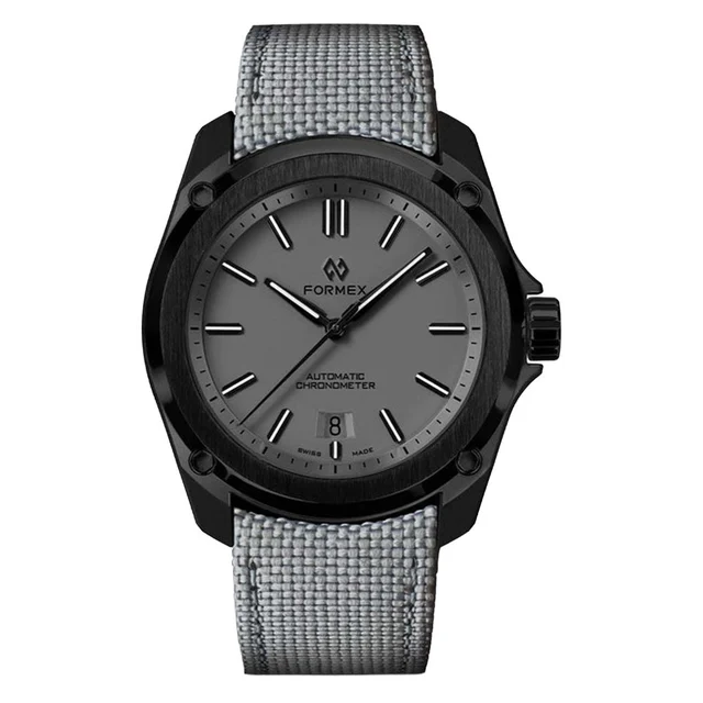 Formex Essence Leggera FortyOne (41mm) COSC Automatic Carbon Case Watch with Cool Grey Dia