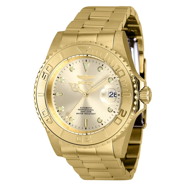 Invicta Pro Diver Coin-Edge Automatic Watch - 40mm. Gold (9010OB) kol saati
