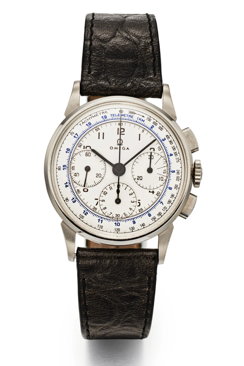 OMEGA OMEGA REF. 2277-1, CHRONOGRAPH, MINUTE AND HOUR RECORDERS; STAINLESS STEEL kol saati