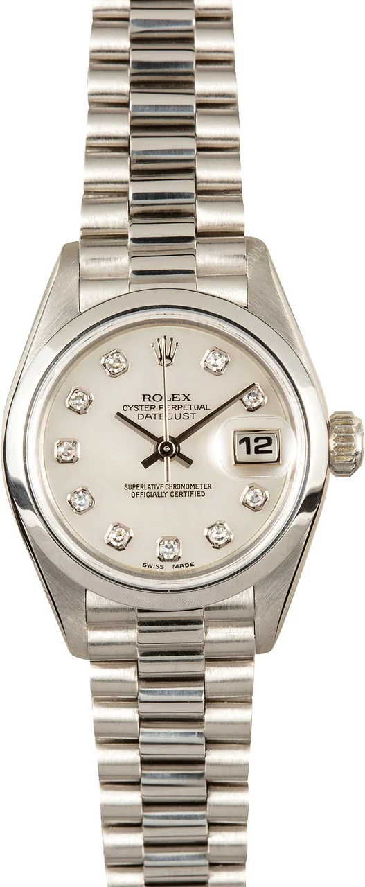 Rolex Datejust 69166 Platinum 26 mm kol saati
