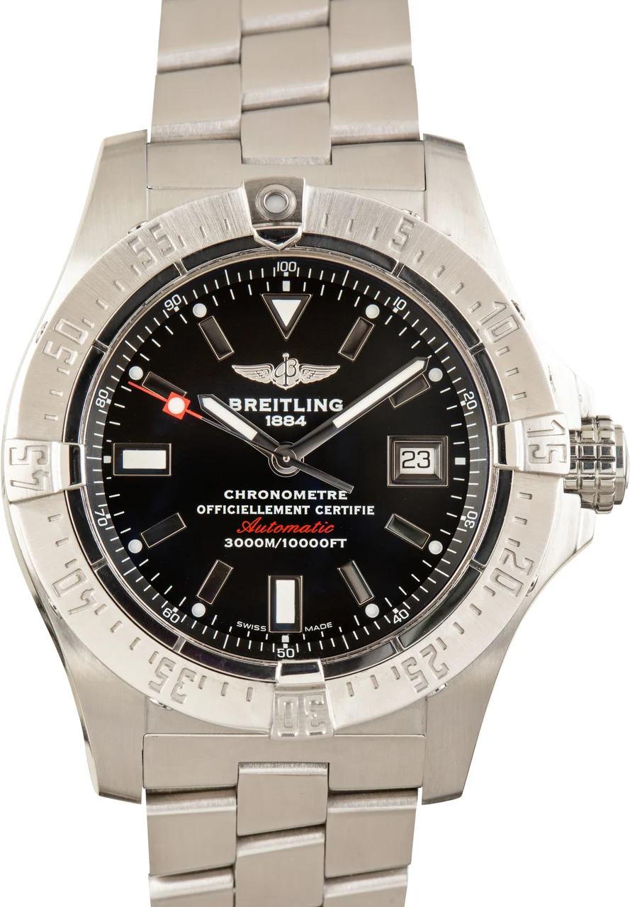 Breitling Black Dial Avenger Seawolf A1733010/BA05 46 mm kol saati