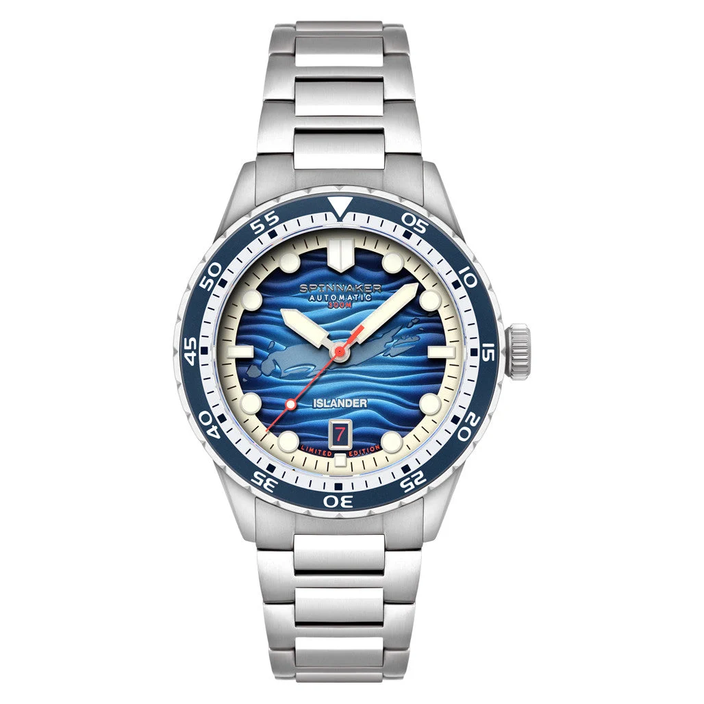 Spinnaker Islander Hass Limited Edition Watch with Island Dial #SP-5144-LIW11 kol saati