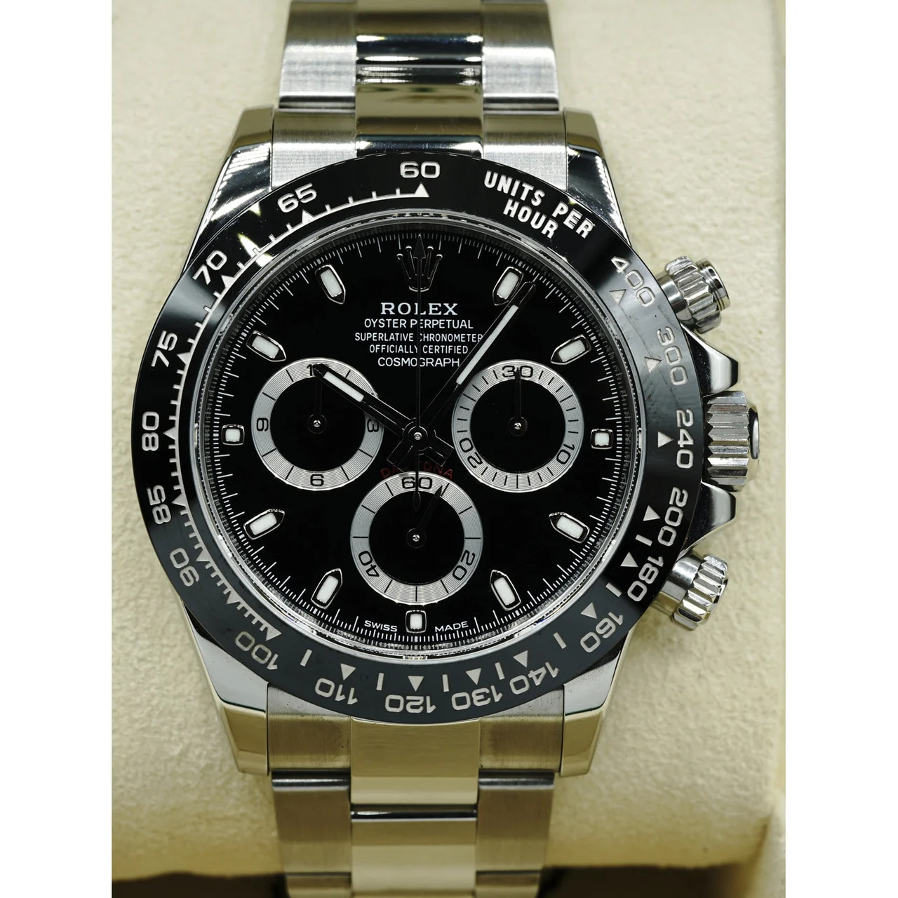 Rolex Daytona 2016 Black Dial 116500LN 210000022938 40 mm kol saati